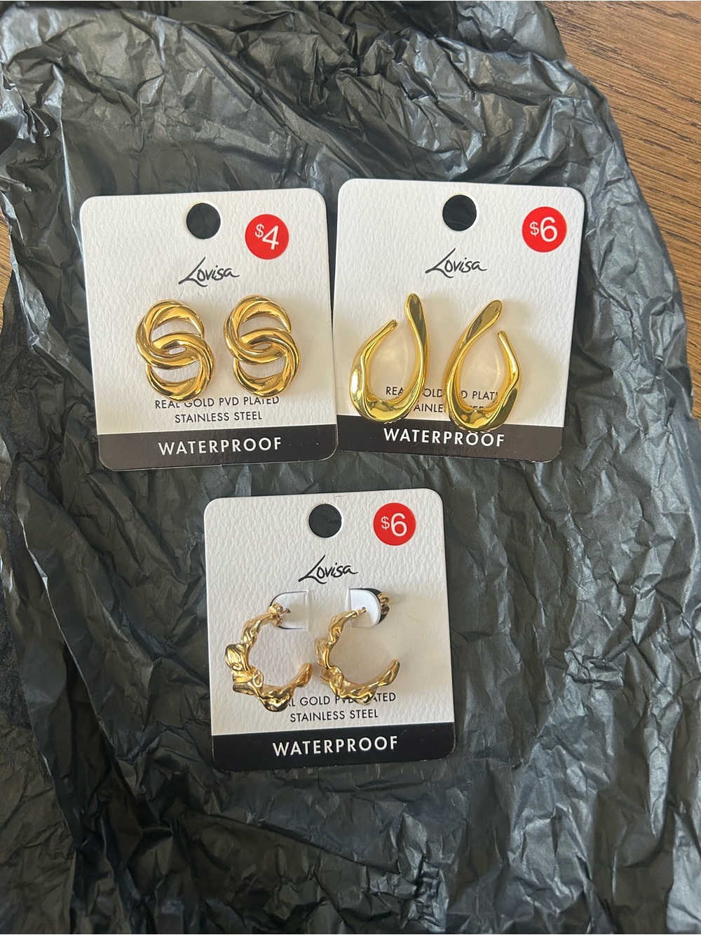Gold Hoop Earring duo— Shiny Gold Finish